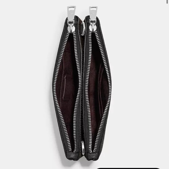 New! Coach Double Zip Crossbody In Signature Canvas - Picture 3 of 4